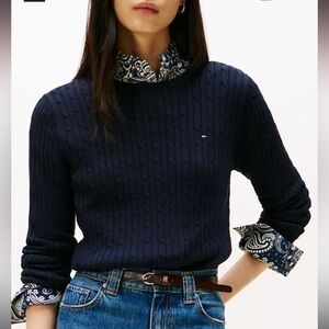 Tommy Hilfiger Women's Long Sleeve Cable Knit Sweater NWT